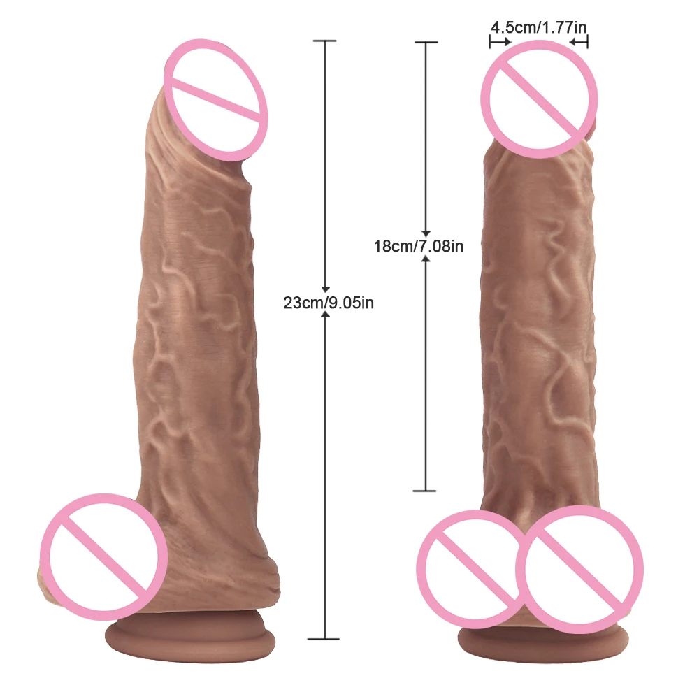De Vânzare la cald cu Diametrul de 4,5 cm de Silicon Vibrator Realist Penisului Pentru Femei, Strap-on Dildo Imens Penis Adult Porno Jocuri Sexe Jucărie Consolador Imagine 0