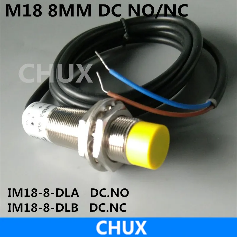 Senzor de proximitate Comutator DCM18 8mm Distanta NO/NC IM18-8-DLA/DCL Inductiv de Tip Cilindru transport Gratuit Imagine 0