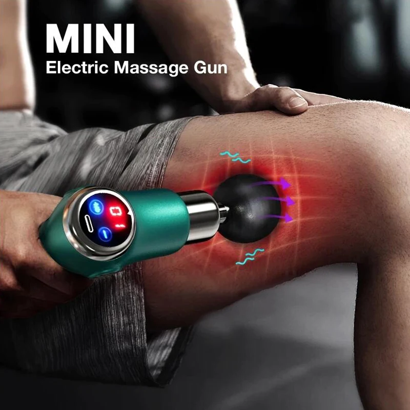 Mini LCD Încărcare Masaj Arma Vibrații Masaj Arma Relaxare Musculara Masaj Portabil de Fitness Echipament de Sport Echipament de Sănătate Imagine 0