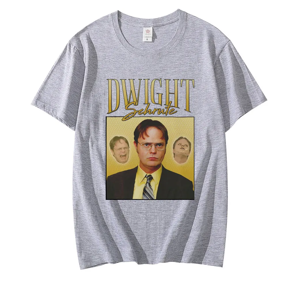 Oamenii Dwight Schrute Birou Tricouri Serialul De Televiziune Michael Scott Jim Mifflin Scranton Bumbac Maneca Scurta Plus Dimensiune T-Shirt Imagine 0