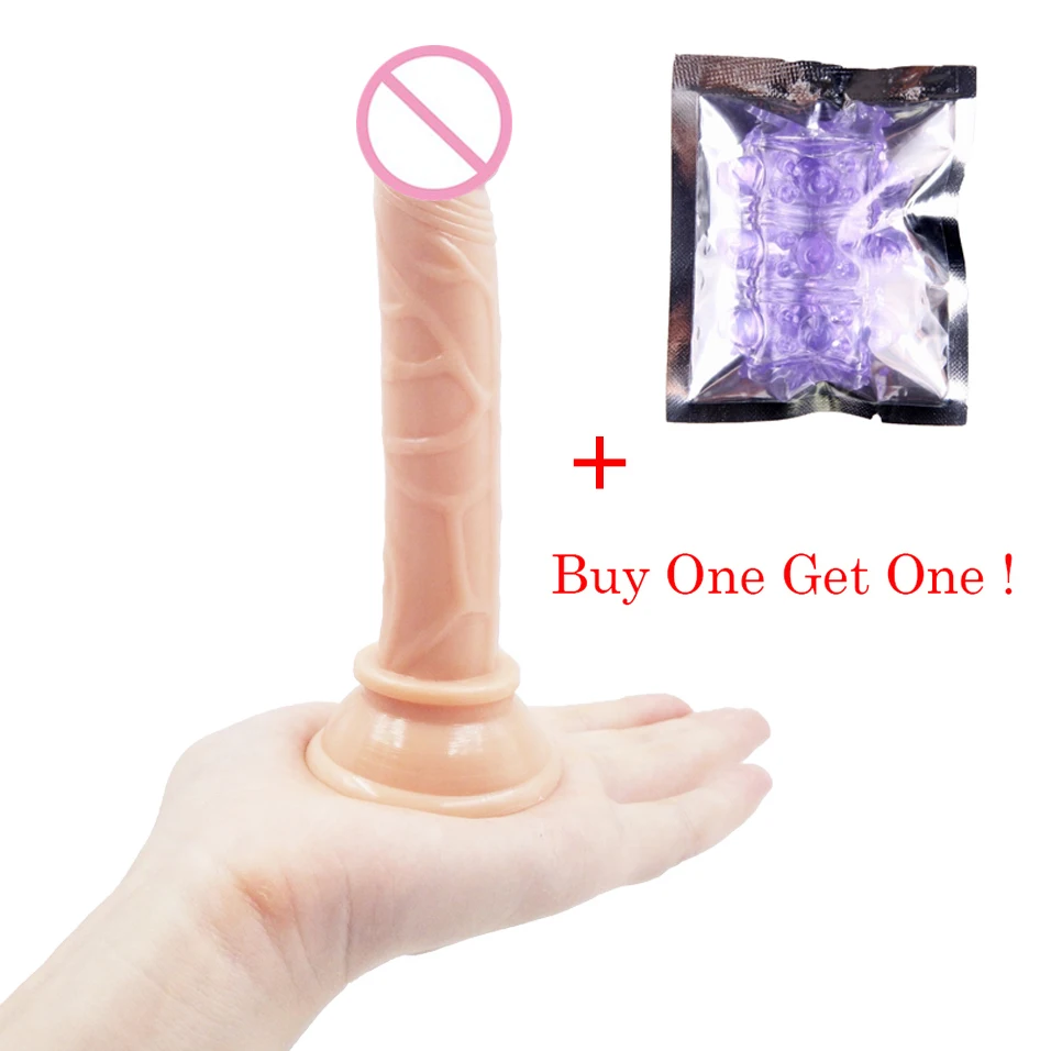 CamaTech Realist Carne de Silicon Vagin Vibrator w/ ventuza Puternica G-Spot Masturbator Anal Plug Flexibil Pizde Penis Pentru Femei Imagine 1
