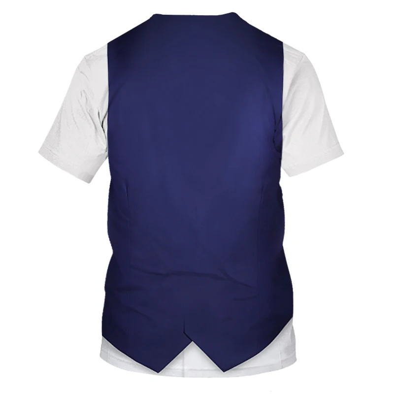 Noua Moda Fals Două Piese 3D T-Shirt Digitale Imprimate Barbati Topuri Tricouri Amuzante Cosplay Copii Tricou Fals Costum Bărbați Femei Tricou 2022 Imagine 1