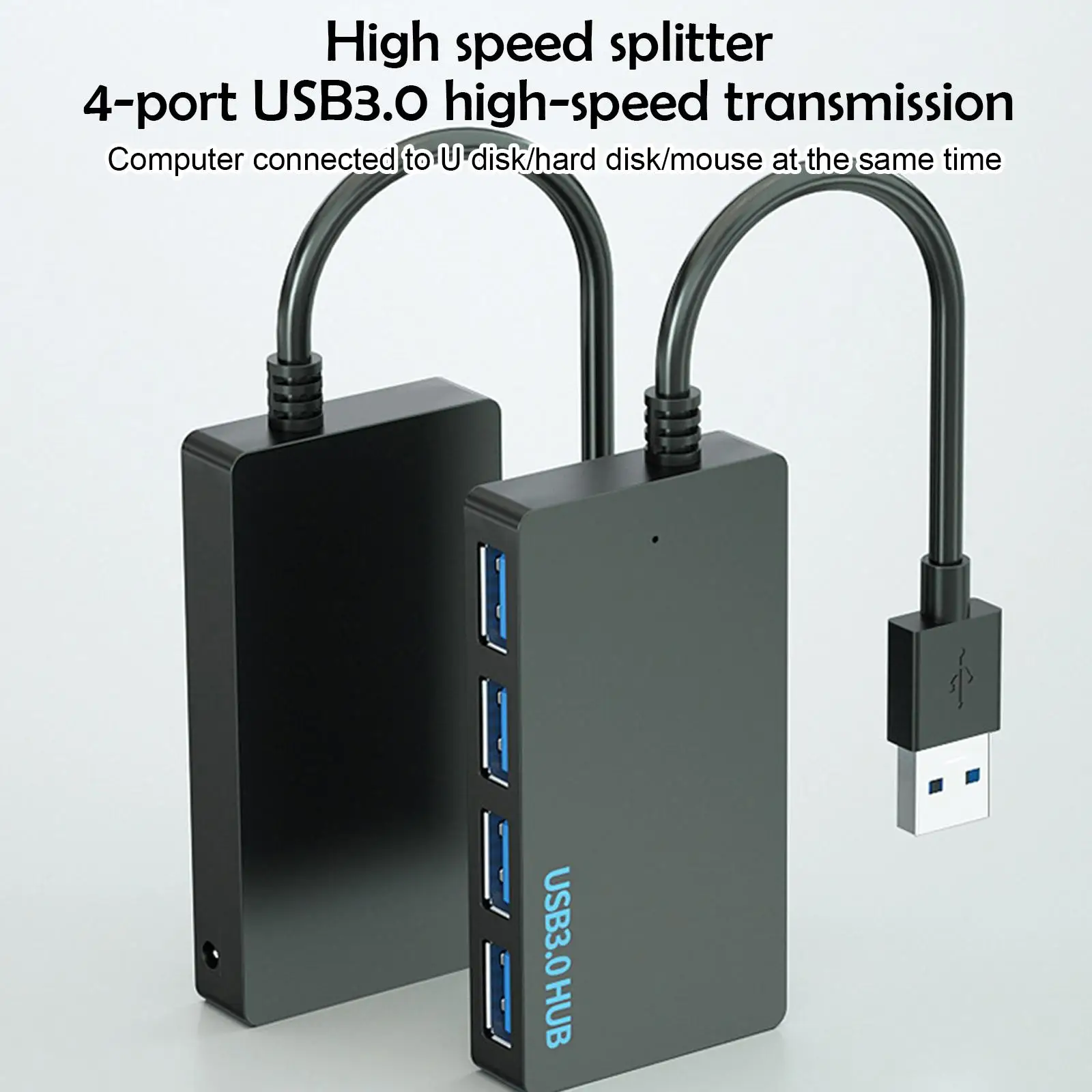 HUB USB 3.0 cu 4 Porturi Splitter Adaptor USB de C HUB Splitter pentru MAC Macbook Air M1 MacBook PS3 Xb PC Accesorii Laptop Imagine 2