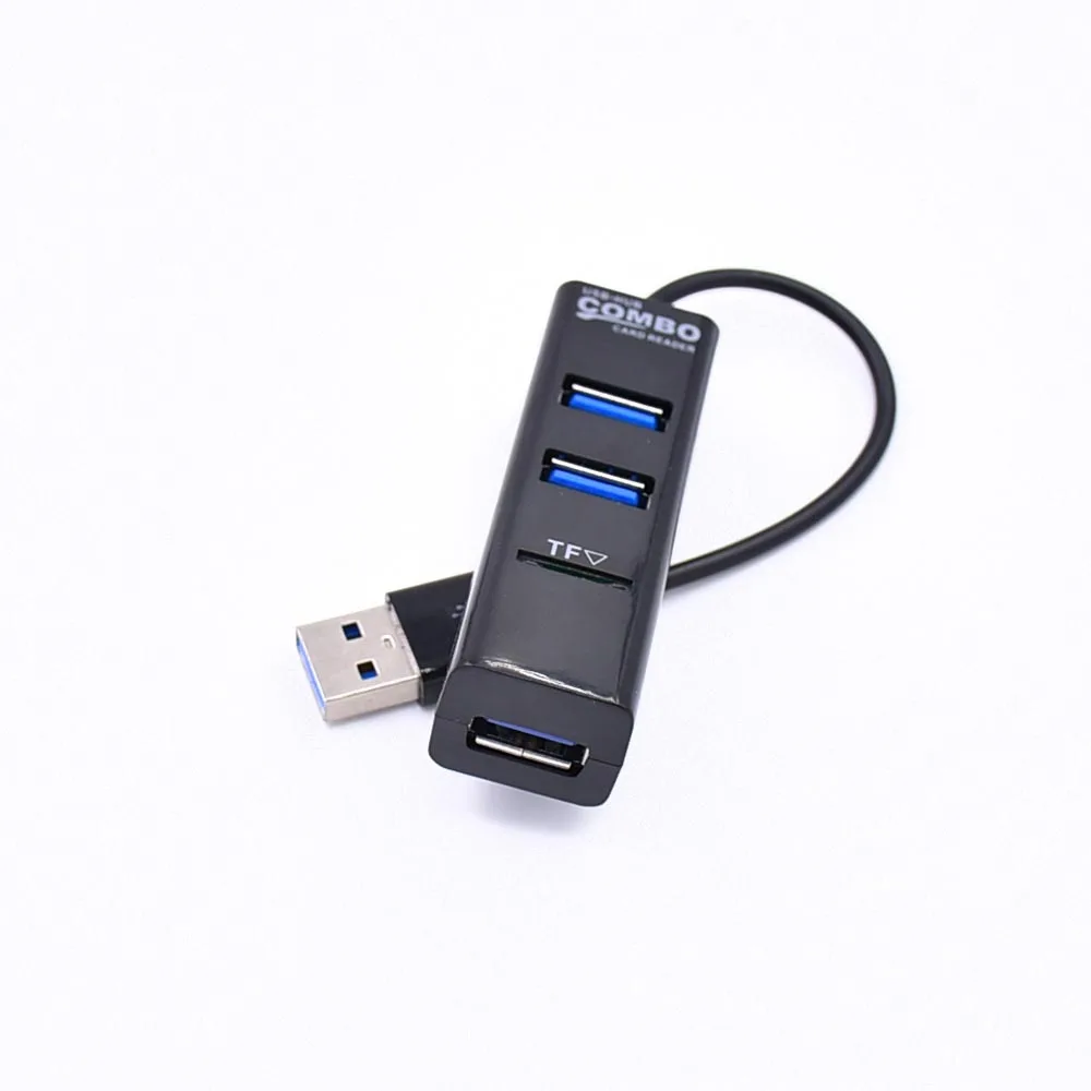Mini Multi-Funcție USB 2.0 Unu-La-Trei HUB Cu Usb, TF Card Reader USB 3-Port HUB Extender Imagine 2