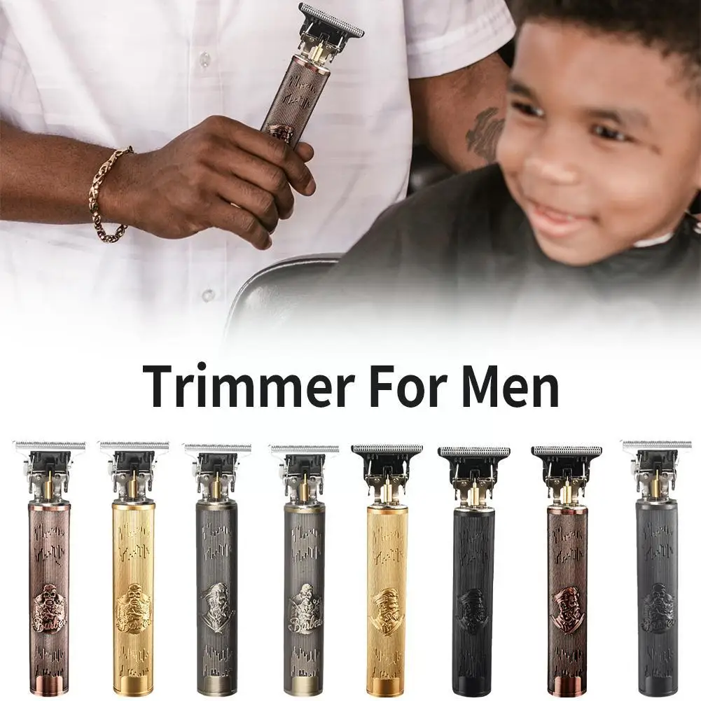 De Vânzare La Cald Vintage Electric Cu Acumulator Masina De Tuns Părul Profesionale De Frizerie Pentru Bărbați Tuns Aparat De Ras Barba Lumina K3w0 Imagine 2