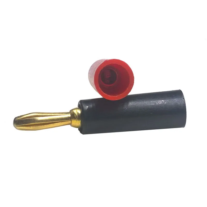10 buc/lot 4 MM Mufă Banană Placare cu Aur Conectori Negru Rosu Dop Plastic de Locuințe Mufă Stereo Dual Canal Audio pentru Căști Imagine 2