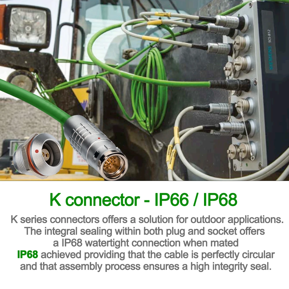 Compatibil LME K Serie Plug FGG Fix Socket OU 0K 1K 2K 3K 2 4 5 8 16Pin IP66/68 rezistent la apa Push-Pull Auto-Blocare Conector Imagine 2
