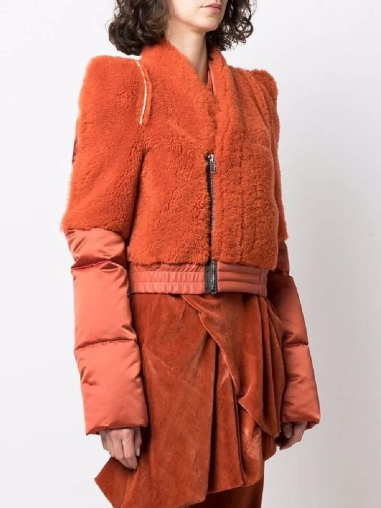 2022 Doamnelor haina de Iarna se agită pastila etanș corset pentru femei sacou în jos y2k haine noi de moda de înaltă calitate jacheta TRAF Imagine 3