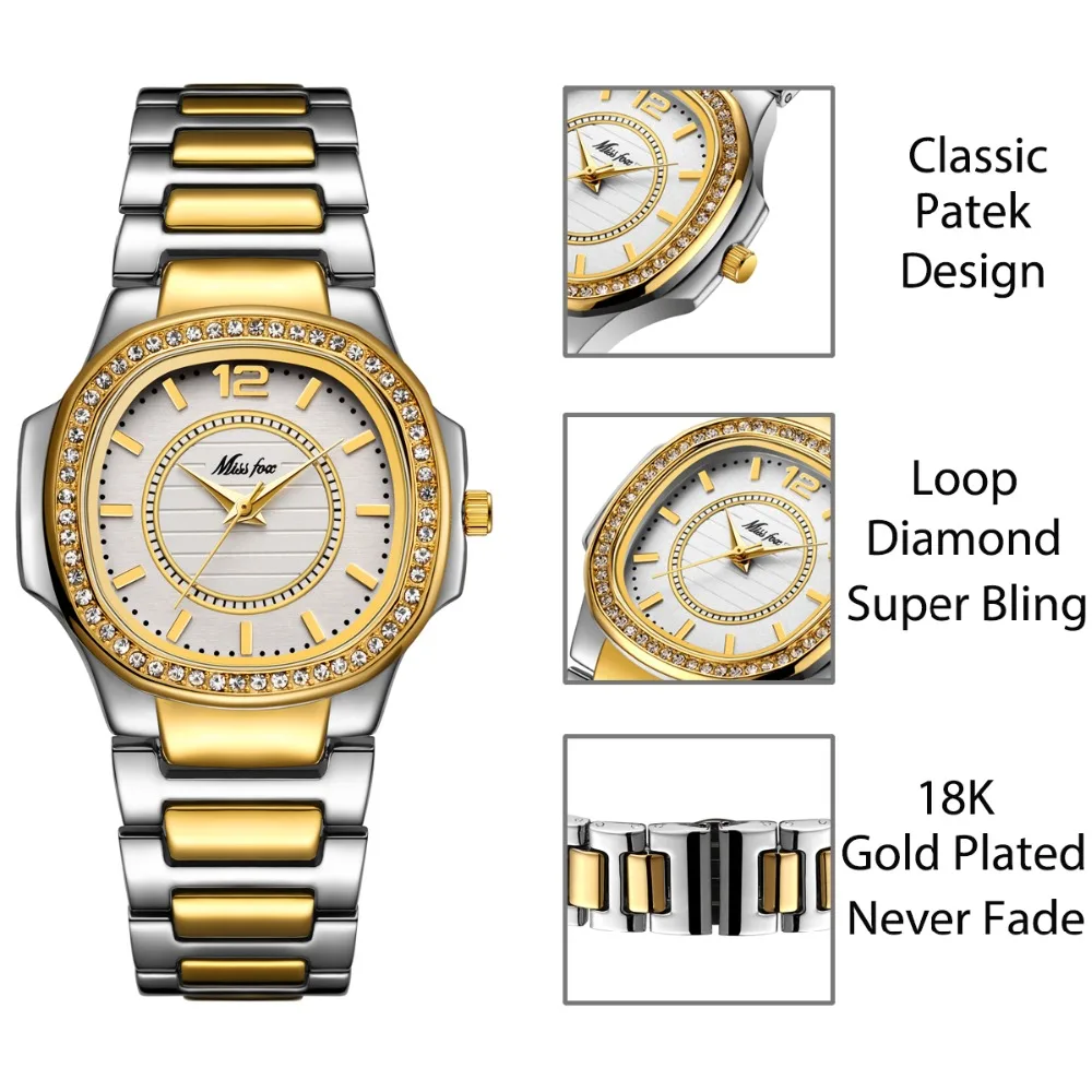 Femei Ceasuri De Femei De Moda Ceas 2020 Geneva Designer Doamnelor Ceas De Lux Marca Diamant, Cuarț Brățară De Aur Uita-Cadouri Pentru Femei Imagine 3