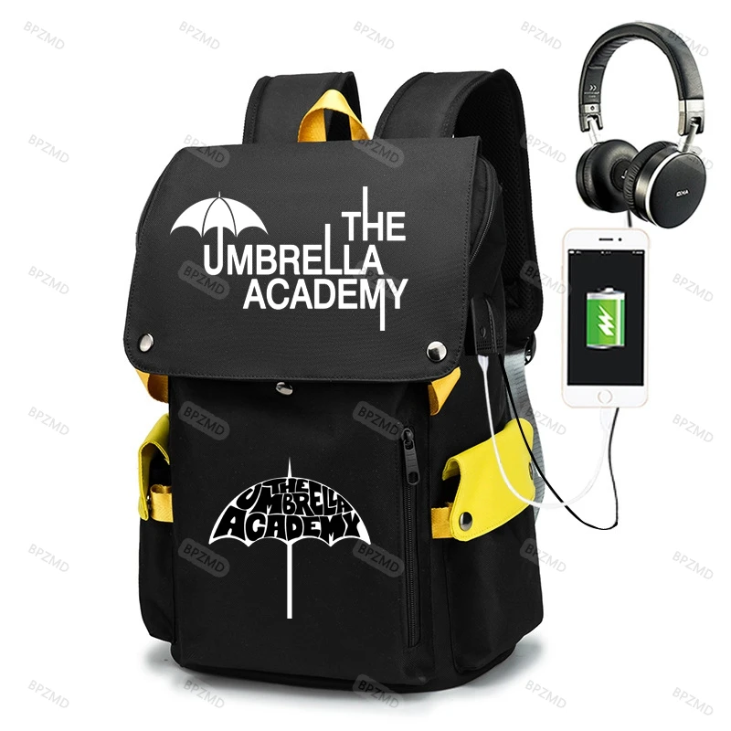 Umbrela Academiei Rucsac Pentru Adolescenti USB Capacitatea de Încărcare Saci de Școală Lightware Moale Mochilas Sac Un Dos Imagine 3