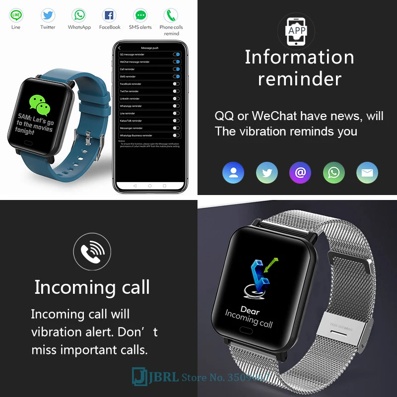 2021 Sport Fitness Ceas Inteligent Bărbați Femei Smartwatch Pentru Android iOS Inteligent Ceas rezistent la apa Bratara Fitness Tracker-Ceas Inteligent Imagine 4