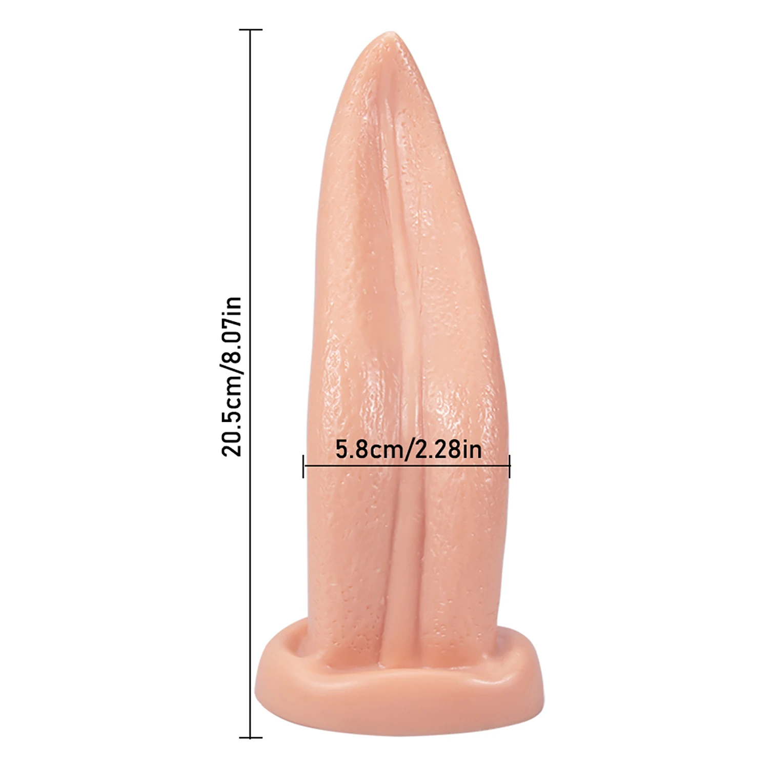 Simulare Limba Vibratoare Piele Moale, se Simt Anal Plug Penis Urias Erotic Penis Mare Dop de Fund Jucarii Sexuale Falus pentru Femei Masturbare Imagine 4