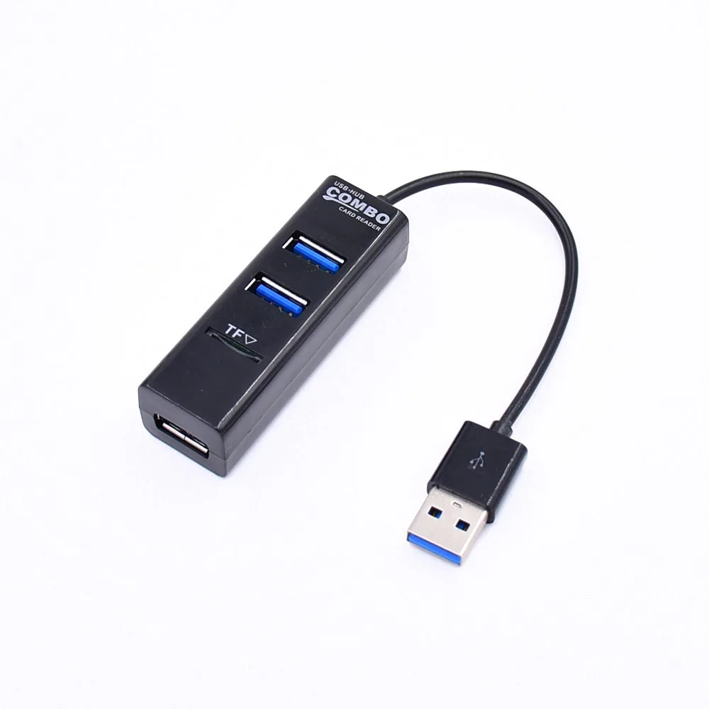 Mini Multi-Funcție USB 2.0 Unu-La-Trei HUB Cu Usb, TF Card Reader USB 3-Port HUB Extender Imagine 4