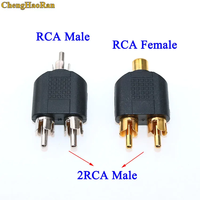 ChengHaoRan 3.5 mm la RCA Femeie Stereo Jack Adaptor de la Mufa pentru Căști Y Adaptor Audio RCA de sex Masculin de sex Feminin La 2RCA de sex masculin conector Audio Imagine 4