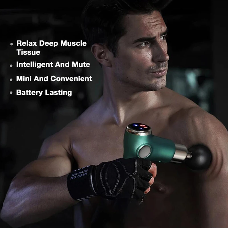 Mini LCD Încărcare Masaj Arma Vibrații Masaj Arma Relaxare Musculara Masaj Portabil de Fitness Echipament de Sport Echipament de Sănătate Imagine 4