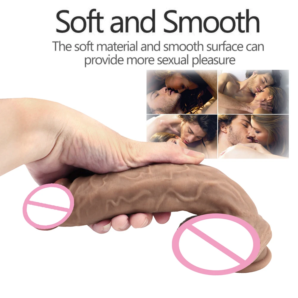 De Vânzare la cald cu Diametrul de 4,5 cm de Silicon Vibrator Realist Penisului Pentru Femei, Strap-on Dildo Imens Penis Adult Porno Jocuri Sexe Jucărie Consolador Imagine 5
