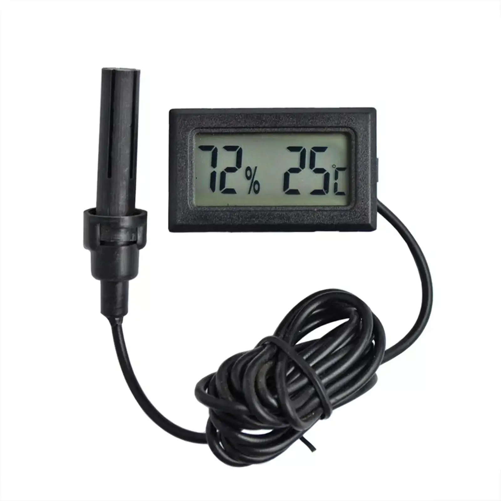 Mini Digital LCD Senzor de Temperatură Tester de Umiditate Metru Termometru Higrometru Indicator de Temperatură Și Umiditate Impermeabil Masa Imagine 5