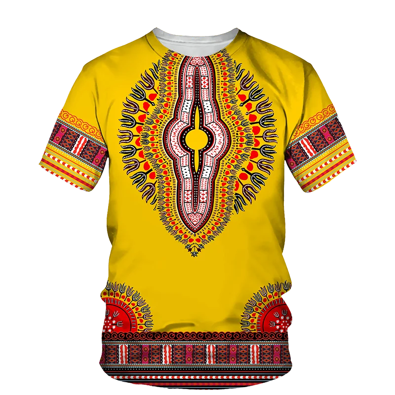 African Bărbați T-shirt pentru Bărbați de Moda pentru Femei Supradimensionat tricou Copii Hip Hop Topuri Tricouri Vintage de Vara Tricou Femei Topuri Nativ Imagine 5